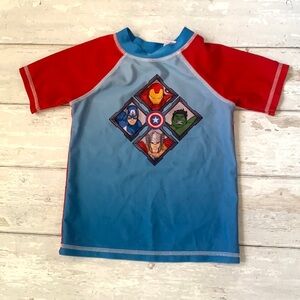Boys 3T Rashguard Swim Shirt Rash guard Kids Toddler Marvel Hulk Iron Man